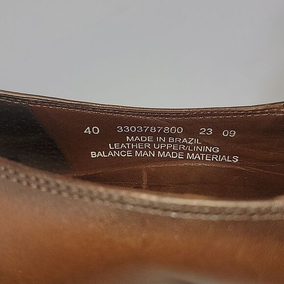 Dansko Beth Nappa Brown Leather Heeled Loafers - Picture 9 of 11